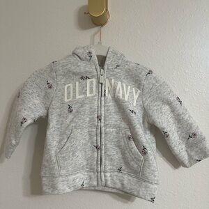 Old Navy Logo Gray Baby Girl Hoodie
